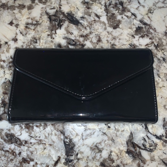 NEW Black Patent Evening Clutch - Picture 10 of 10